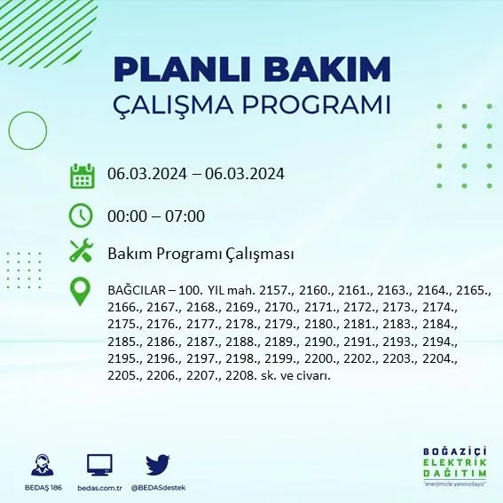 Burada yaşayanlar dikkat! Yarın elektrikler saatlerce kesik olacak - Sayfa 13