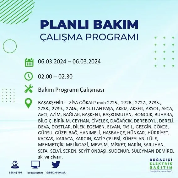 Burada yaşayanlar dikkat! Yarın elektrikler saatlerce kesik olacak - Sayfa 17