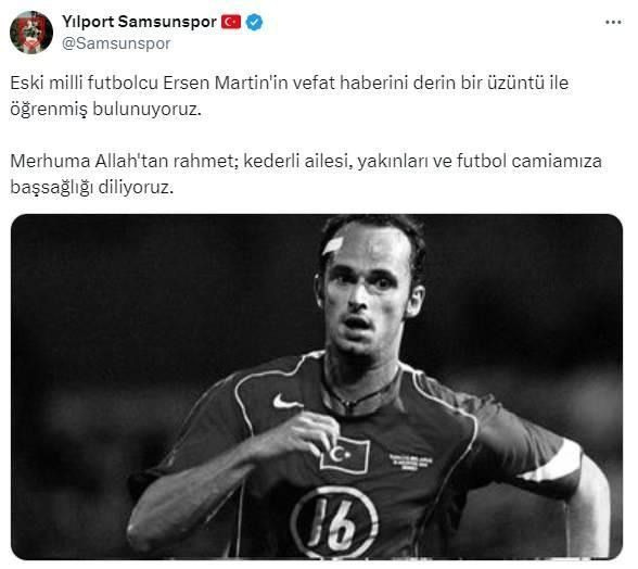 Futbol camiasından Ersen Martin için taziye mesajı - Sayfa 19