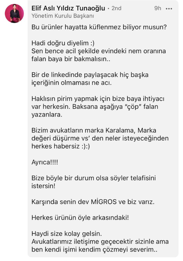 Küflü çikolata paylaşımı CEO'yu çılgına çevirdi! Müşteriye skandal tehdit - Sayfa 3