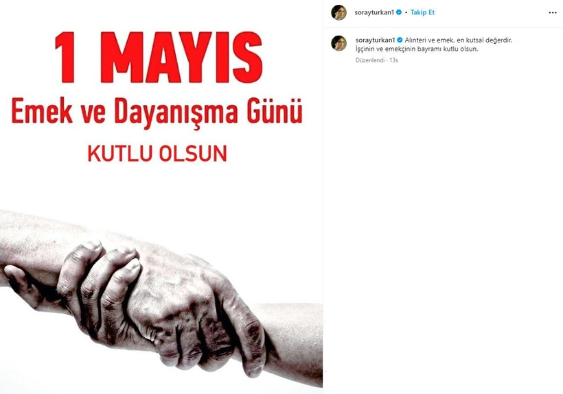 Ünlülerden 1 Mayıs mesajları - Sayfa 11