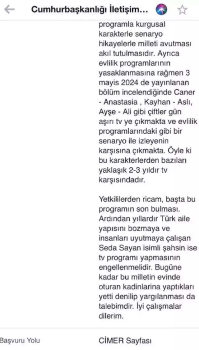 Seda Sayan CİMER'e şikayet edildi! 'Türk aile yapısını bozmak...' - Sayfa 7