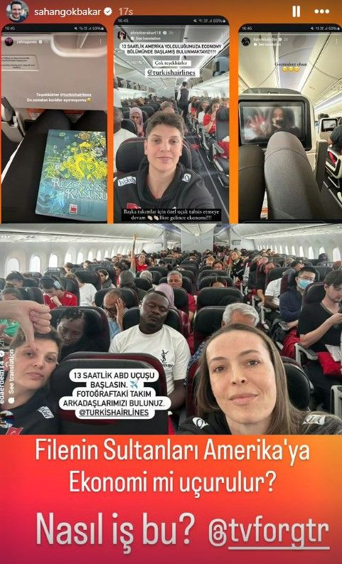 Ünlü isimler, Filenin Sultanları'nın ekonomi sınıfında uçmasına tepki gösterdi: Çilenin Sultanları - Sayfa 11