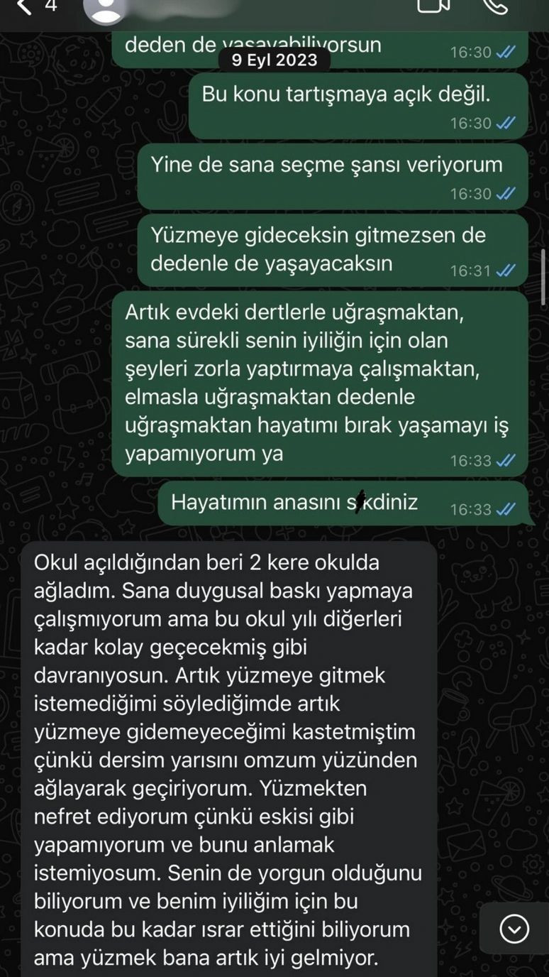 Deniz Akkaya şimdi de çocuğunun mesajlarını ifşa etti: 'Ya yüzmeye gidersin ya evden gidersin!' - Sayfa 6