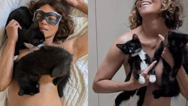 Göğüslerini kedilerle gizledi, üzerine hiçbir şey giymedi! Halle Berry Catwoman'ı böyle andı... - Sayfa 9