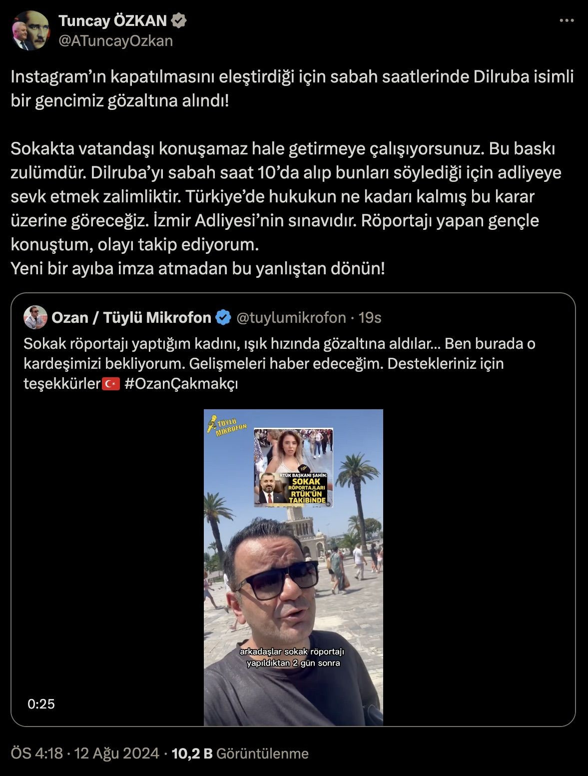 Sokak röportajı nedeniyle tutuklamaya tepki yağdı: "Şu karede tutuklanan sadece bir kişi var!" - Sayfa 8