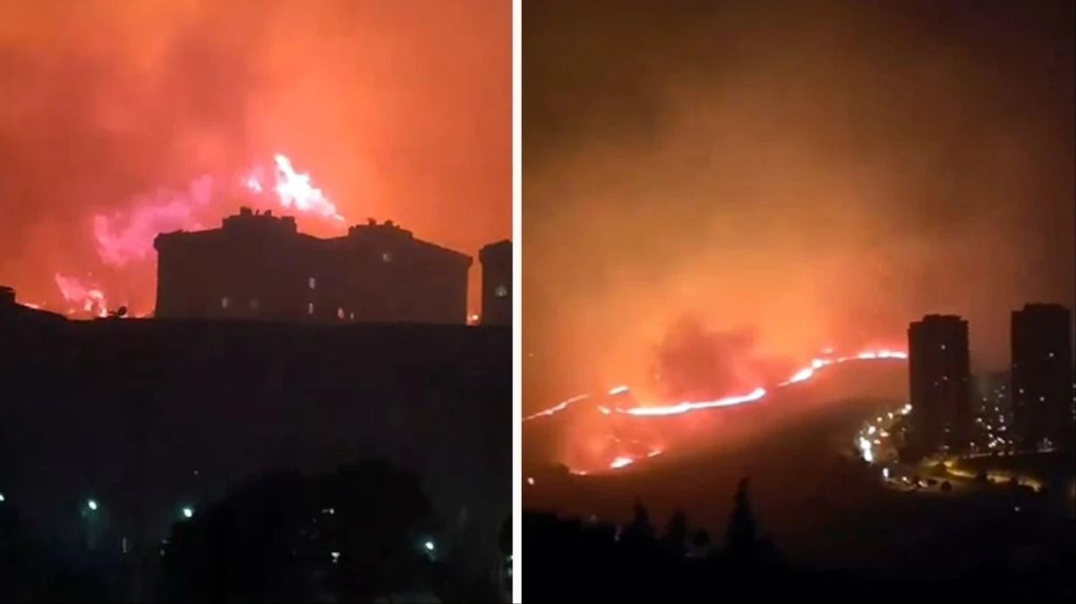 İzmir alev alev! Yangın yerleşim yerlerine kadar ulaştı! - Sayfa 1