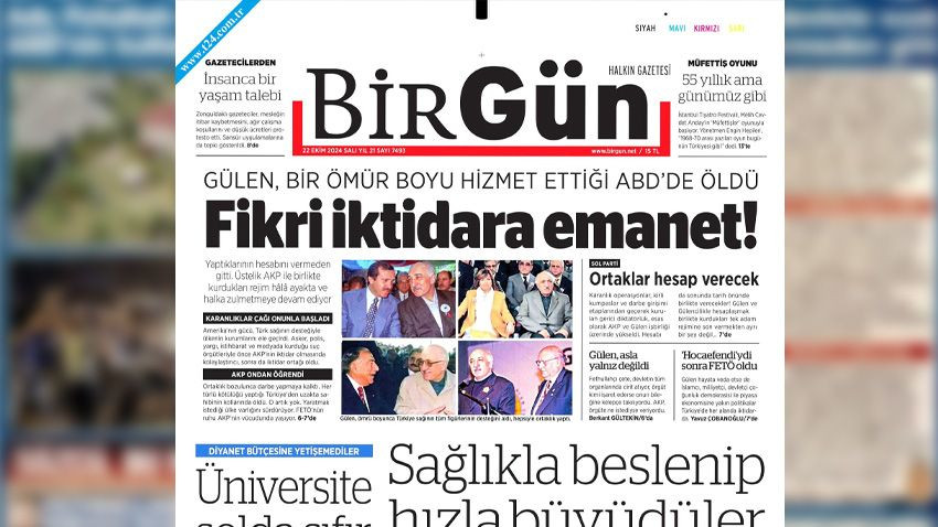 Gülen’in ölümü gazete manşetlerinde böyle görüldü! - Sayfa 4