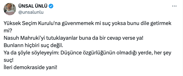 Nasuh Mahruki'nin tutuklanmasına tepki yağdı! 'Bu ülke insanı için hayatını tehlikeye attı…' - Sayfa 17