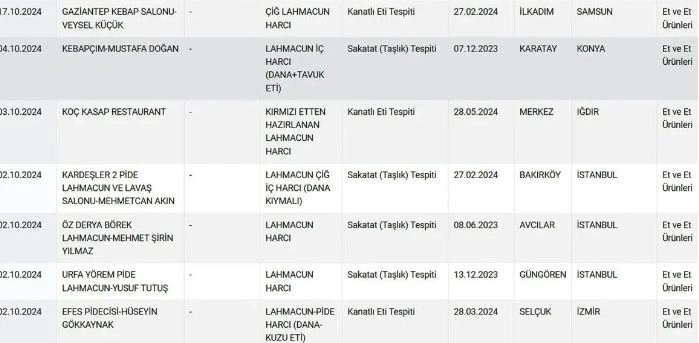 Ünlü lahmacuncular yeni listede ifşa edildi! Vatandaşa kıyma diye bunları yedirmişler! - Sayfa 3