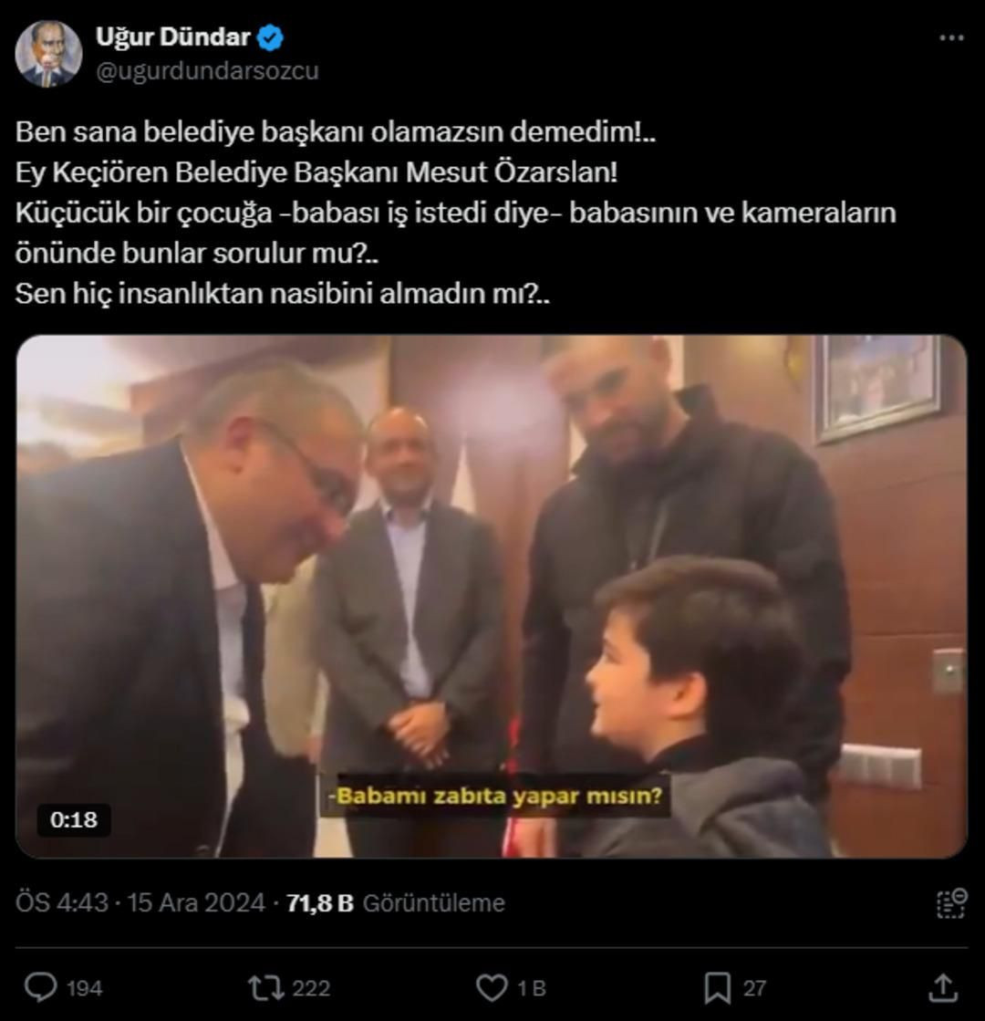 Belediye başkanından çocuğa skandal sorular! "Baban rüşvet yer mi?" - Sayfa 6