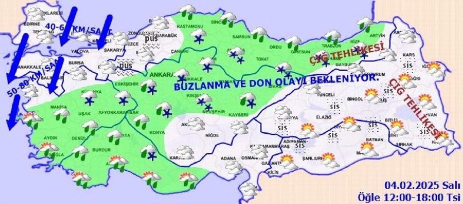 Meteoroloji saat vererek uyardı: İstanbul dahil neredeyse tüm Türkiye'de kar ve sağanak bekleniyor - Sayfa 1