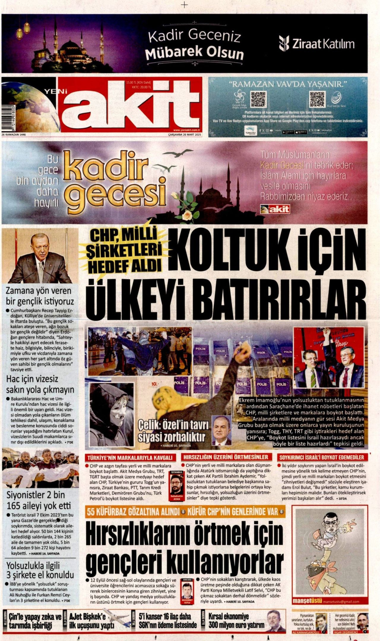 Gazeteler Saraçhane’deki son buluşmayı nasıl gördü? İşte günün manşetleri… - Sayfa 8