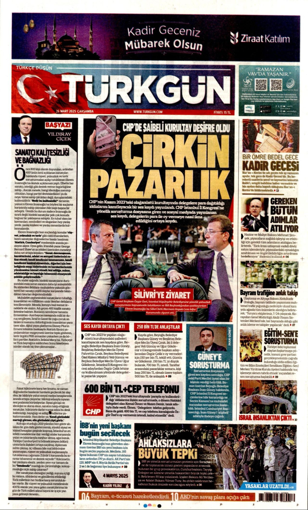 Gazeteler Saraçhane’deki son buluşmayı nasıl gördü? İşte günün manşetleri… - Sayfa 9