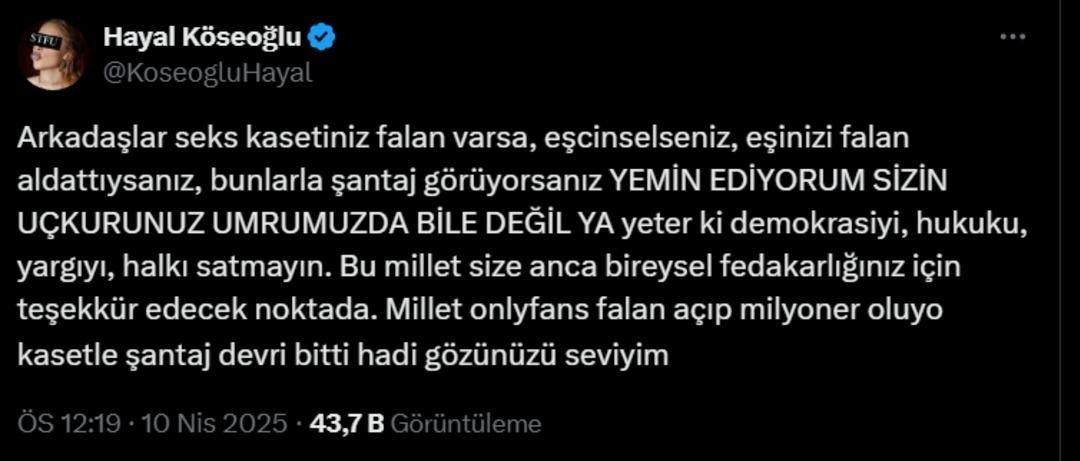 Hayal Köseoğlu'ndan o oyunculara bomba çıkış! Seks kasediniz varsa... - Sayfa 6
