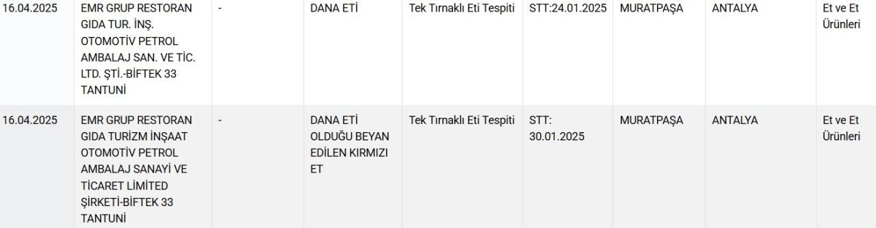 Lahmacun harcından "at eti" çıktı: Bakanlık restoranların adını ifşa etti! - Sayfa 4