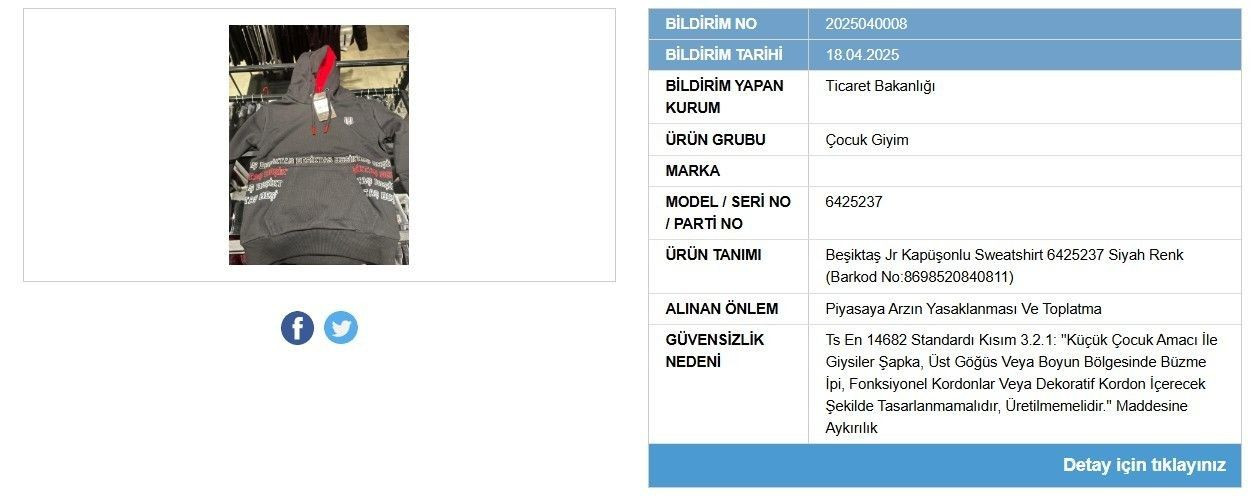 Beşiktaş'ın orijinal ürünü yasaklandı! Bakanlık piyasadan toplatıyor - Sayfa 3