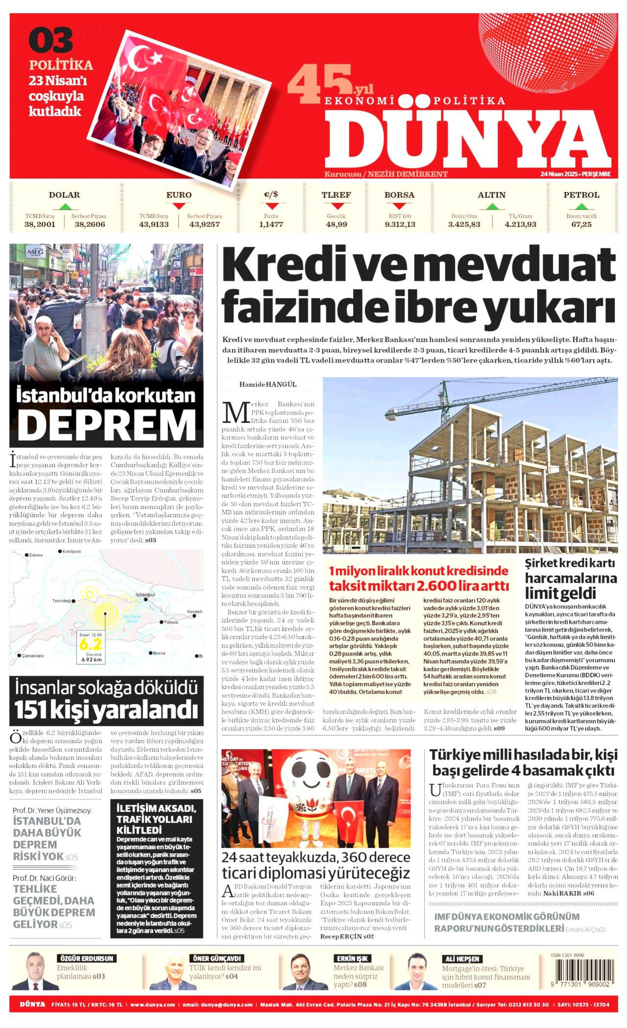 Gazeteler, İstanbul'daki 6.2'lik depremi nasıl gördü? - Sayfa 4