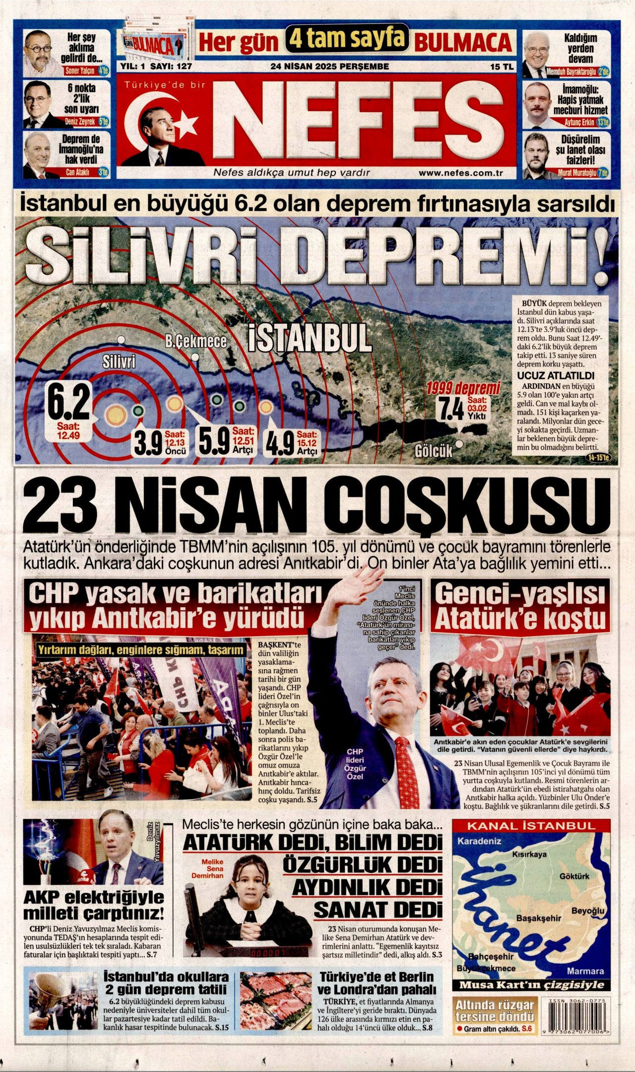 Gazeteler, İstanbul'daki 6.2'lik depremi nasıl gördü? - Sayfa 2