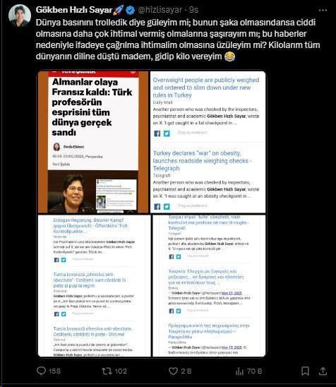 Türk profesörün şakası dünya basınını salladı! "Türkiye şişmanlara savaş açtı" - Sayfa 4