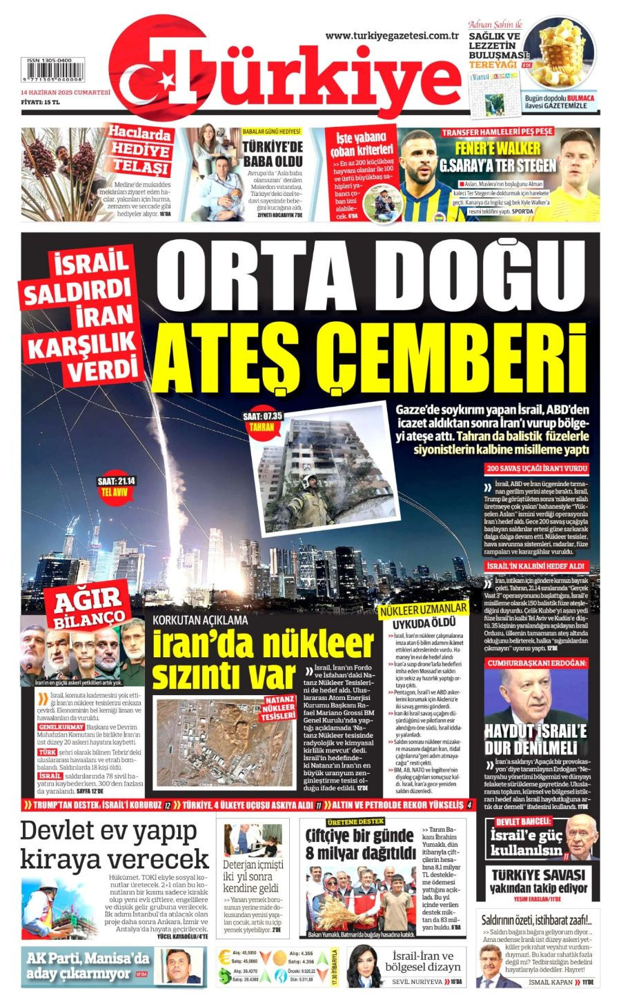 Ortadoğu'da tansiyon yine yükseldi! Gazeteler İsrail-İran savaşını böyle gördü - Sayfa 5