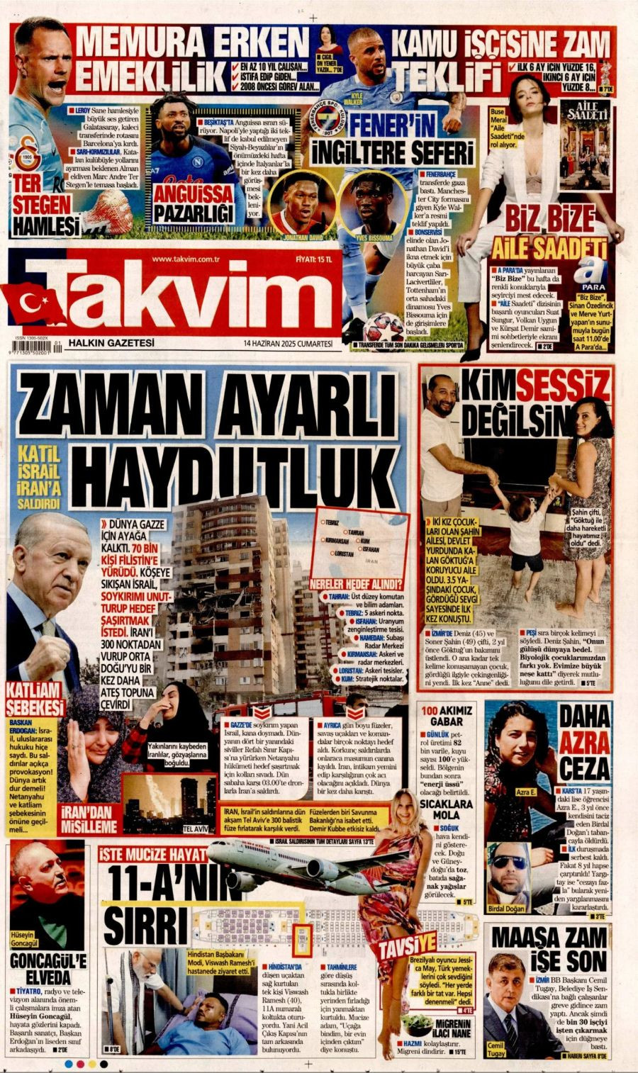 Ortadoğu'da tansiyon yine yükseldi! Gazeteler İsrail-İran savaşını böyle gördü - Sayfa 20