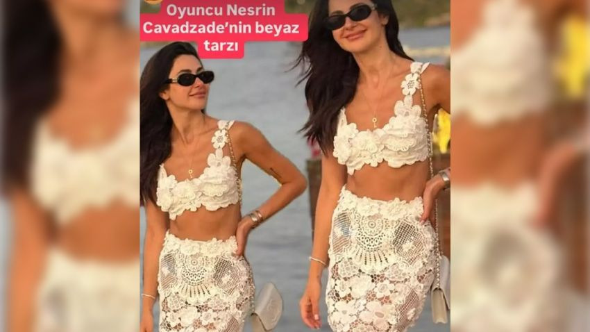 Nesrin Cavadzade tepeden tırnağa dantel elbisesiyle poz verdi! Beğeni yağmuru... - Sayfa 2