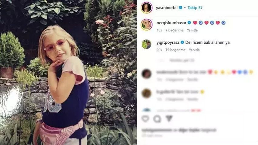 Yasmin Erbil çocukluk fotoğrafını paylaştı! Sevgilisi Yiğit Poyraz kendinden geçti! - Sayfa 4