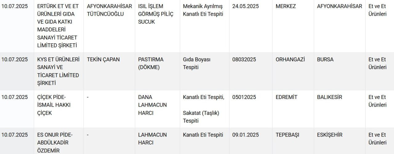 Bakanlık ifşa etti: Kebap harcına sakatat, pastırmaya gıda boyası karıştırmışlar! - Sayfa 3