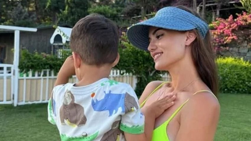 Fahriye Evcen neon yeşili mayosuyla sosyal medyayı salladı - Sayfa 2