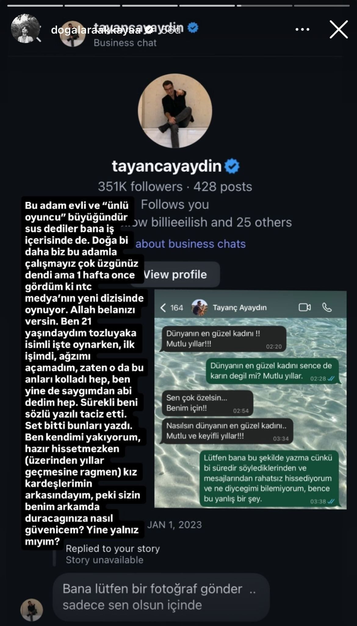 Eski rol arkadaşı paylaştı: Ünlü oyuncunun taciz mesajları ifşa oldu - Sayfa 4