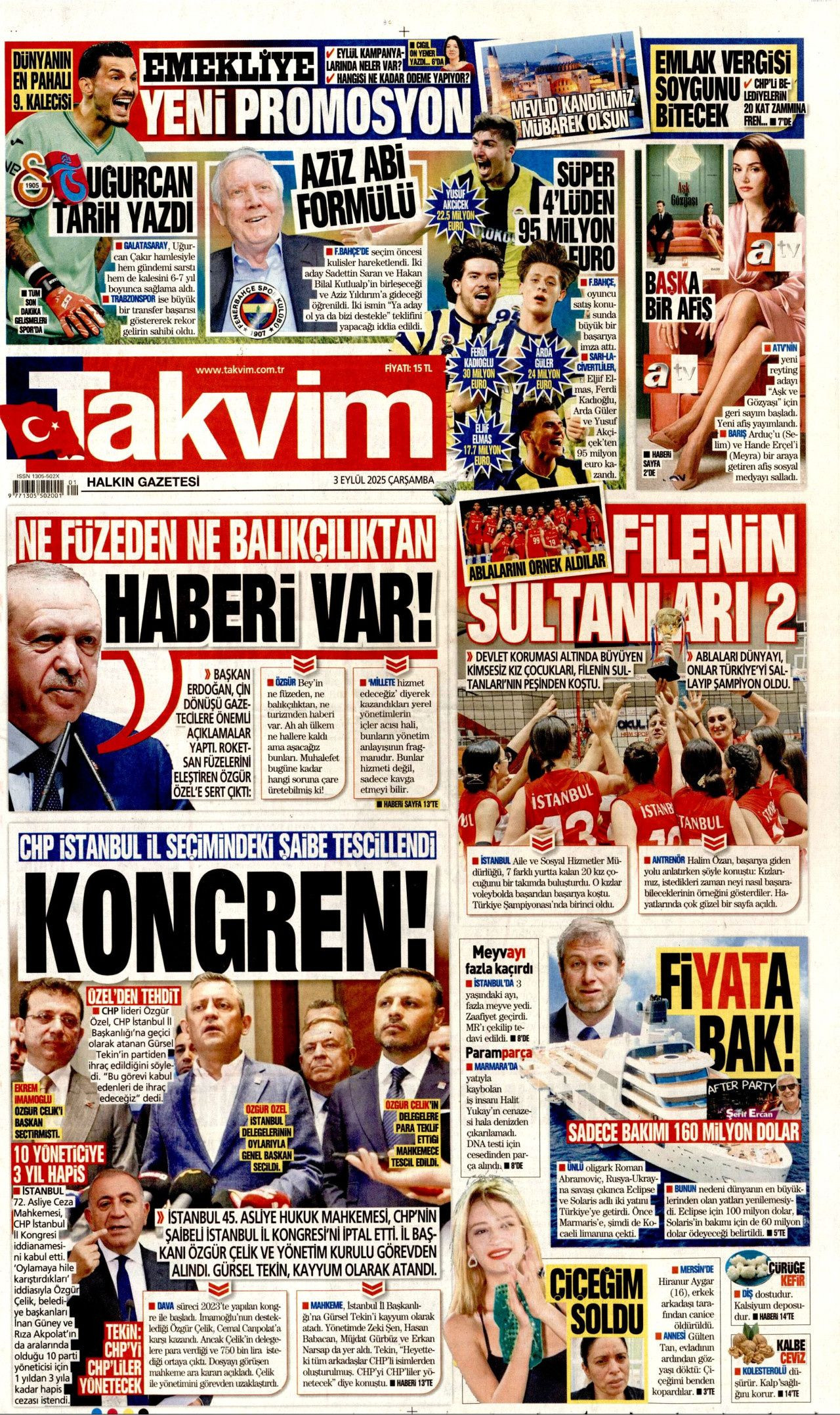 "Sırada 'butlan' var!" Gazeteler, CHP İstanbul'a kayyum atanmasını nasıl gördü? - Sayfa 19