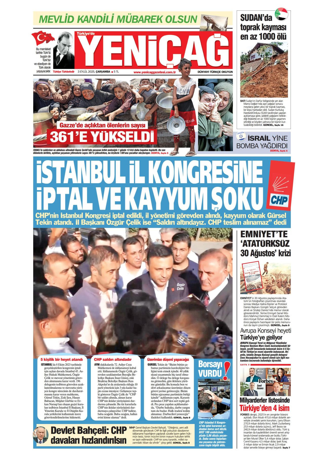 "Sırada 'butlan' var!" Gazeteler, CHP İstanbul'a kayyum atanmasını nasıl gördü? - Sayfa 15