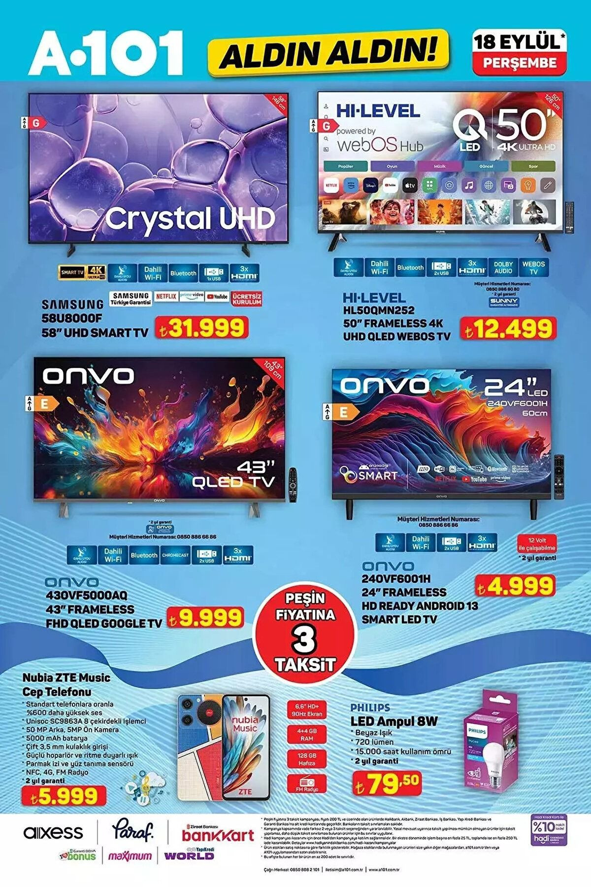 A101 İNDİRİMLİ AKTÜEL ÜRÜNLER KATALOĞU 18 EYLÜL 2025: A101 ALDIN ALDIN BROŞÜRÜ 18 EYLÜL 2025 - Sayfa 3