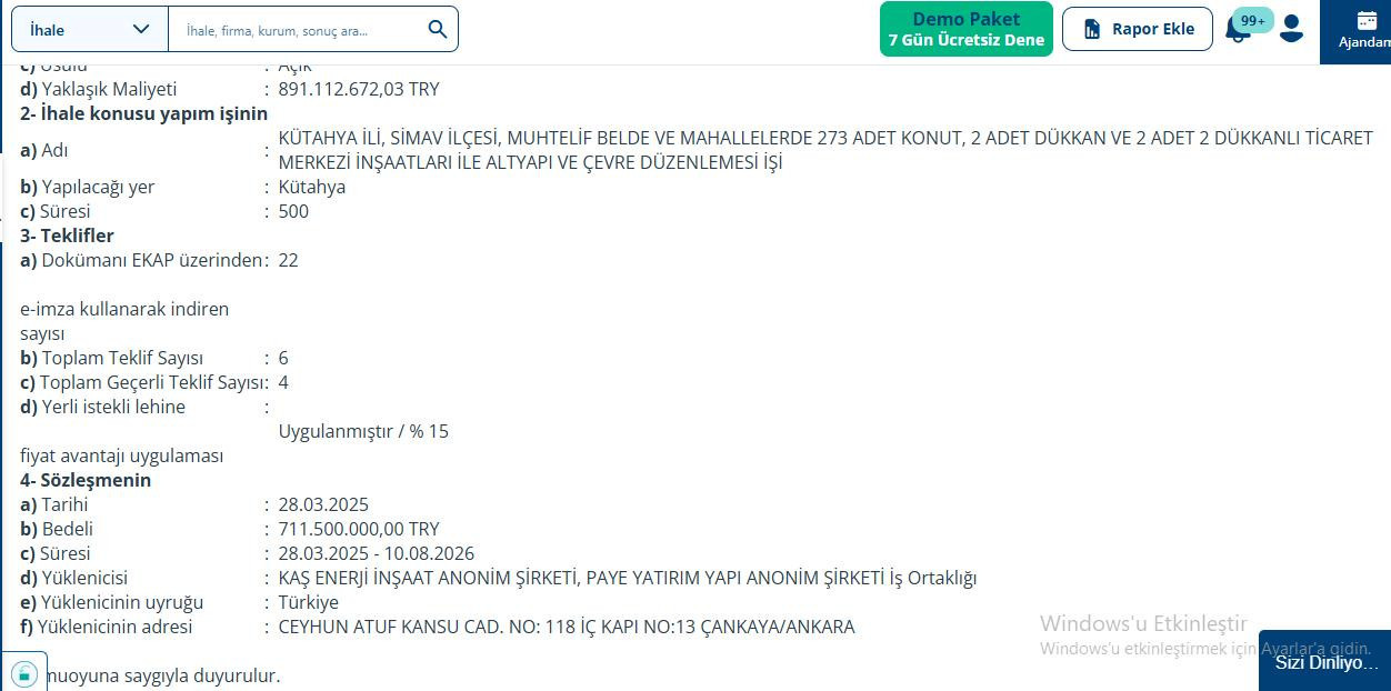 Serbest kaldıktan sonra ihya olmuş! Bir milyarlık ihale sözleşmesi yaptı - Resim : 1