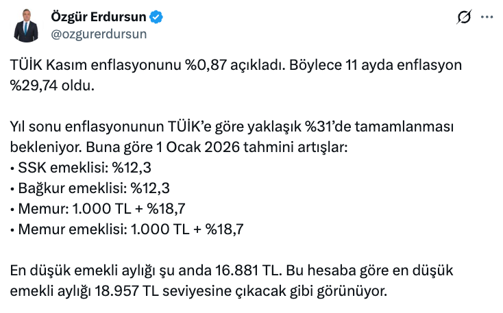 Özgür Erdursun en düşük emekli maaşı için net rakam verdi! - Sayfa 7