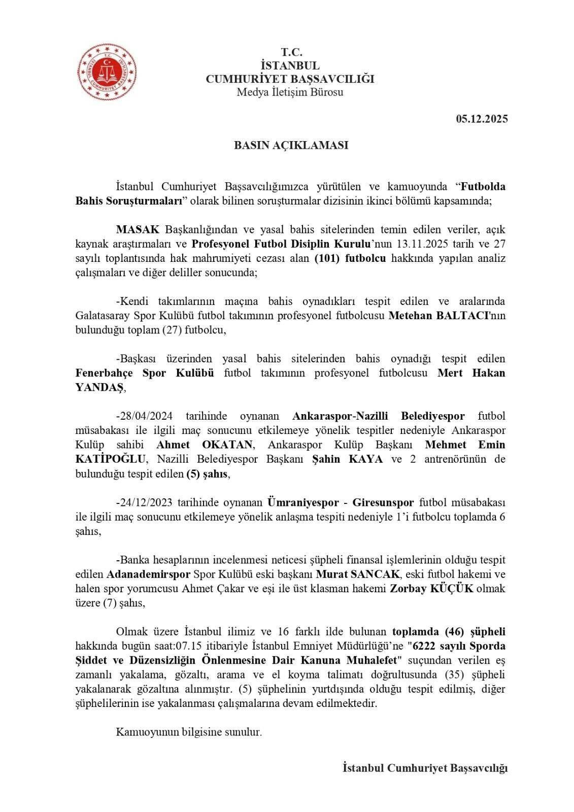Bahis soruşturmasında yeni operasyon dalgası! Ahmet Çakar'da aralarında... - Sayfa 5