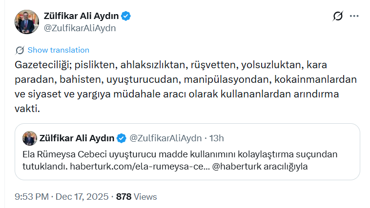 Habertürk Haber Koordinatöründen çarpıcı paylaşım: “Gazeteciliği pislikten arındırma vakti” - Sayfa 6