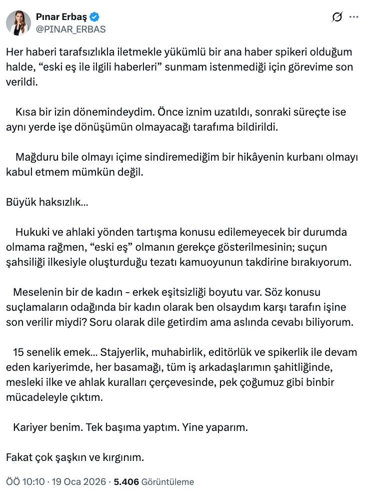 Mehmet Akif Ersoy'un eski eşi Pınar Erbaş'ın Show TV'deki işine son verildi - Sayfa 8