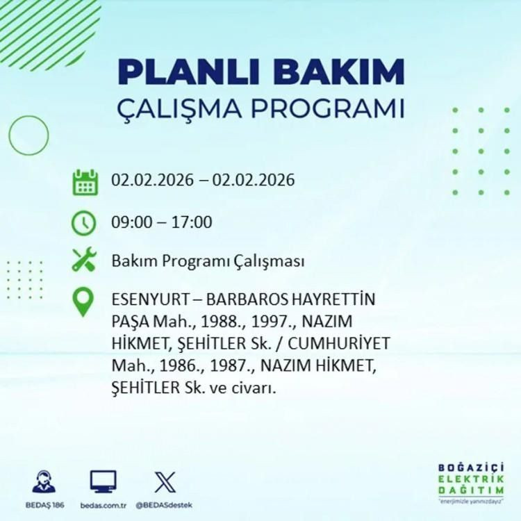 İstanbul'un 21 ilçesinde elektrik kesintisi: Kaç saat süreceği açıklandı! - Sayfa 27