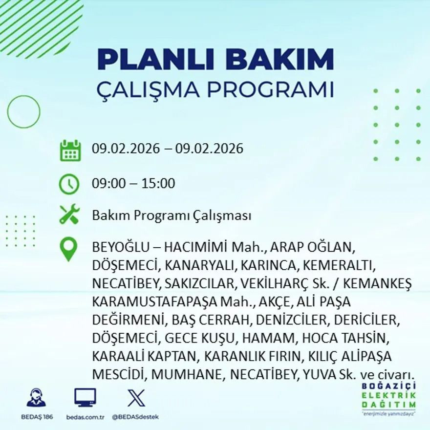 İstanbul'un 19 ilçesinde elektrik kesintisi: Kaç saat süreceği açıklandı! - Sayfa 3