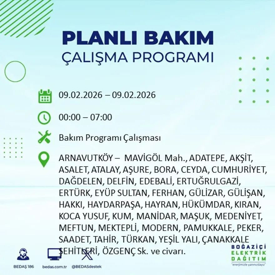 İstanbul'un 19 ilçesinde elektrik kesintisi: Kaç saat süreceği açıklandı! - Sayfa 2