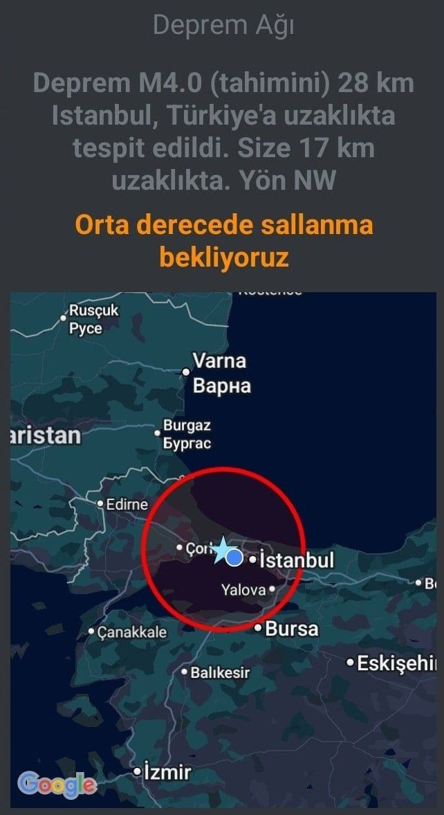 Gece yarısı gelen deprem bildirimi İstanbul'u ayağa kaldırdı! - Sayfa 3