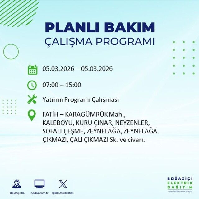 İstanbul'un 22 ilçesinde elektrik kesintisi! İşte ilçe ilçe mahalle mahalle liste… - Sayfa 15