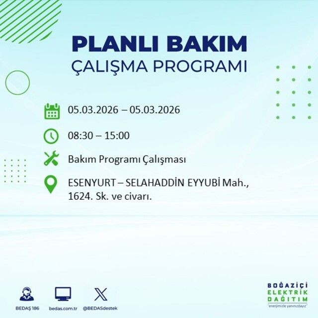 İstanbul'un 22 ilçesinde elektrik kesintisi! İşte ilçe ilçe mahalle mahalle liste… - Sayfa 16
