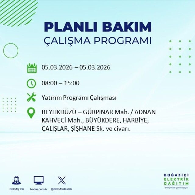 İstanbul'un 22 ilçesinde elektrik kesintisi! İşte ilçe ilçe mahalle mahalle liste… - Sayfa 19