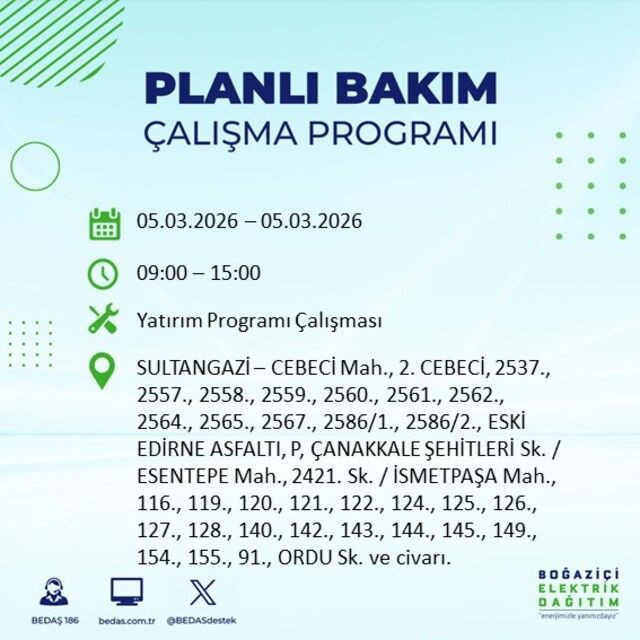 İstanbul'un 22 ilçesinde elektrik kesintisi! İşte ilçe ilçe mahalle mahalle liste… - Sayfa 28