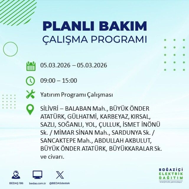 İstanbul'un 22 ilçesinde elektrik kesintisi! İşte ilçe ilçe mahalle mahalle liste… - Sayfa 46