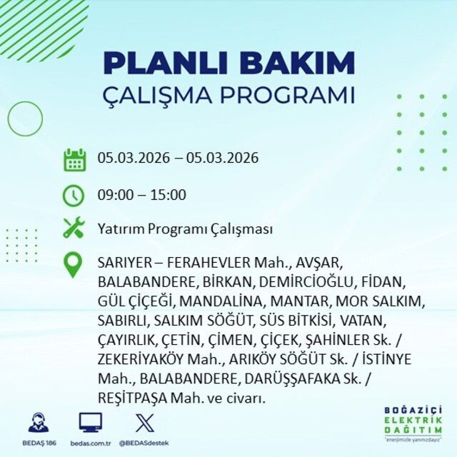 İstanbul'un 22 ilçesinde elektrik kesintisi! İşte ilçe ilçe mahalle mahalle liste… - Sayfa 49