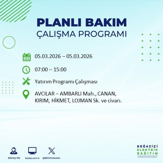 İstanbul'un 22 ilçesinde elektrik kesintisi! İşte ilçe ilçe mahalle mahalle liste… - Sayfa 6